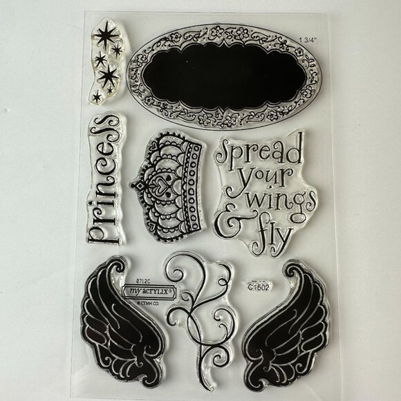 My Acrylix Princess Wings Decorative Stamps Set c1502 - Picture 1 of 2